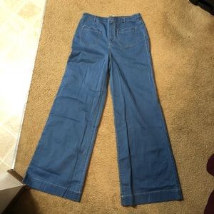 Super High-Waisted Wide Leg Jeans