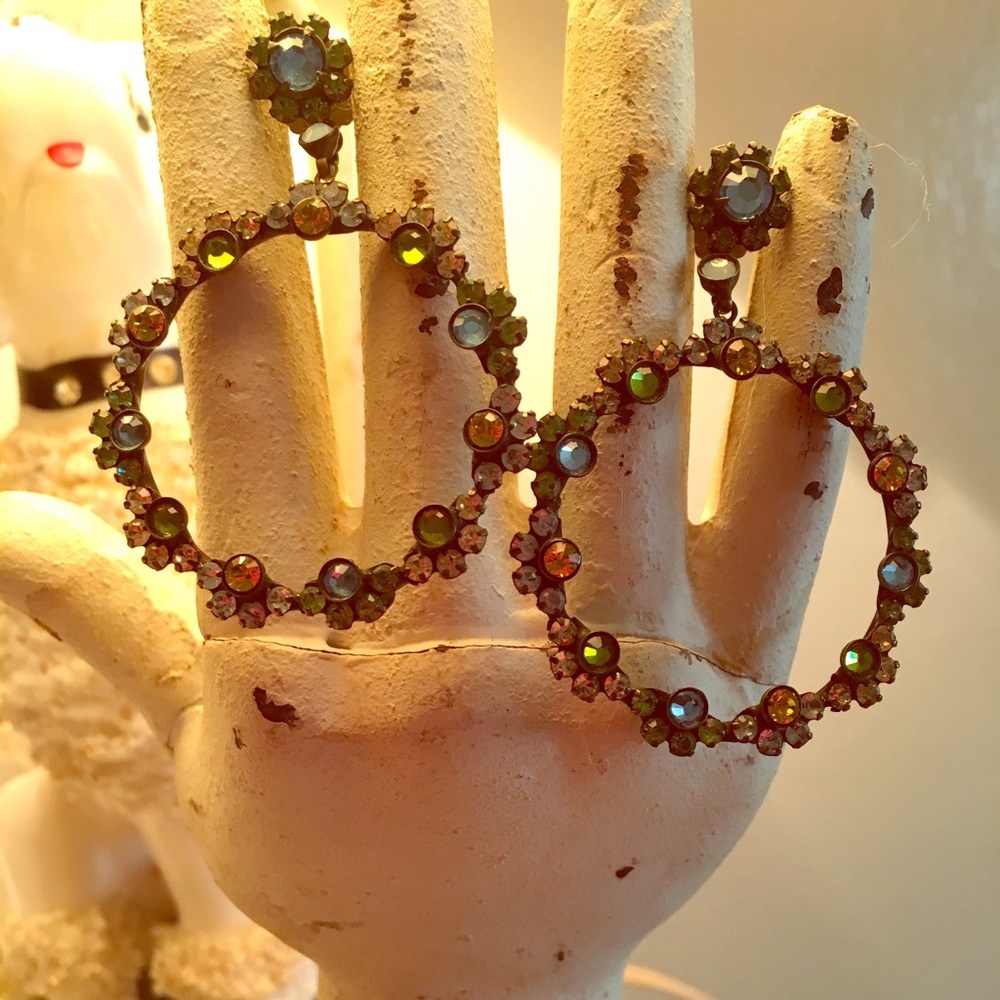 Fabulous Crystal Hoop Earrings