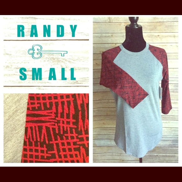 NWT Small Lularoe “Randy” Baseball Tee - Picture 1 of 2