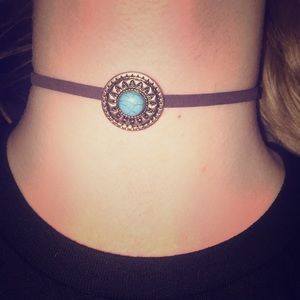 blue stone choker
