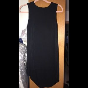 Black sleeveless top