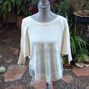 Cream knit sweater by Rachel Roy