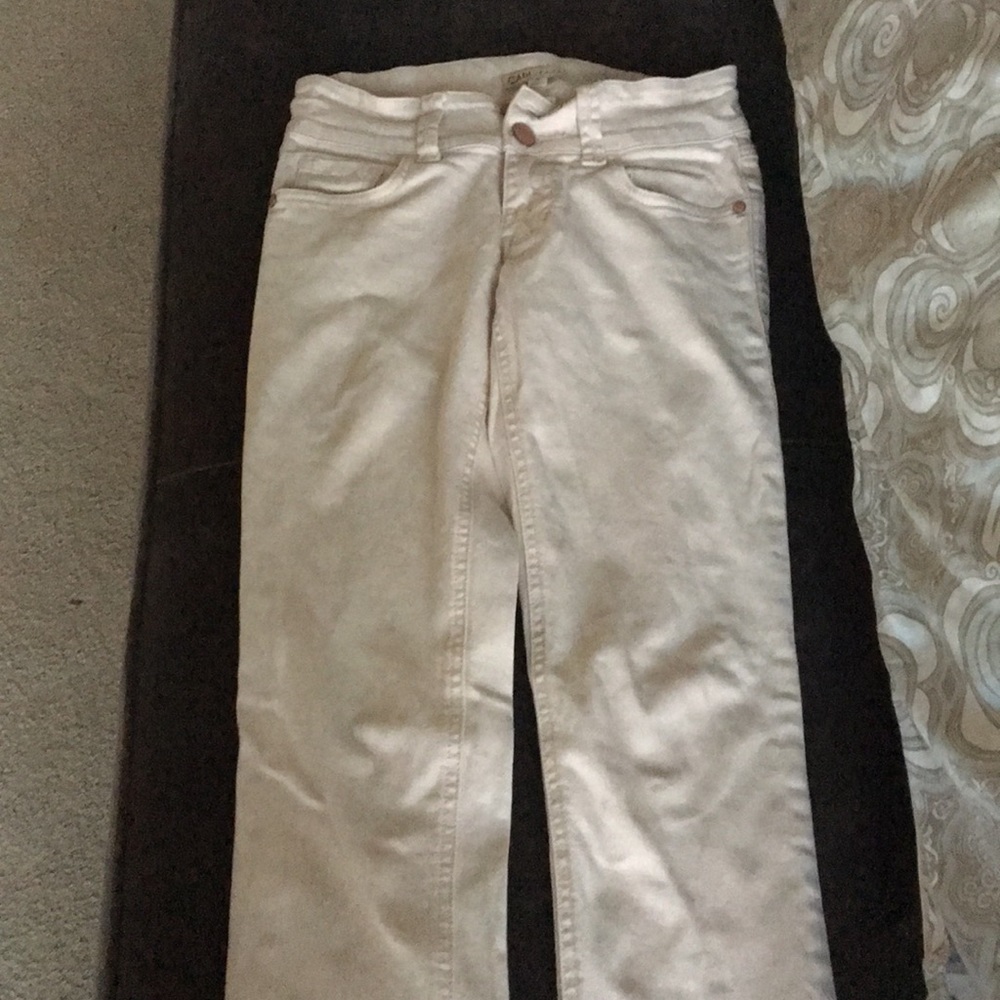 CABI cream colored jeans