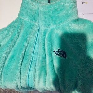 AQUAMARINE NORTHFACE WINDBREAKER