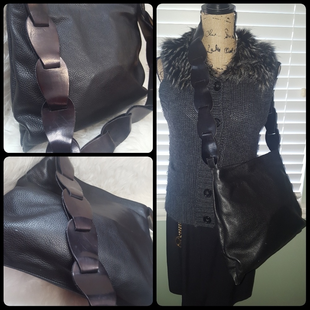 Preswick & Moore Italy Leather Crossbody - Picture 7 of 8