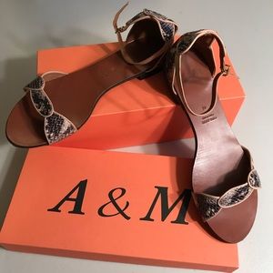 Snake-Skin leather sandals