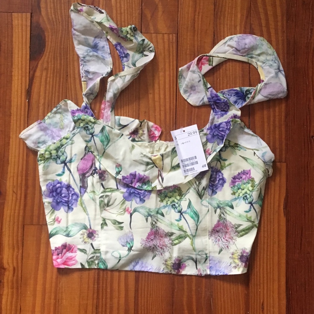 NWT*** H&M Yellow Crop Top Tank Top