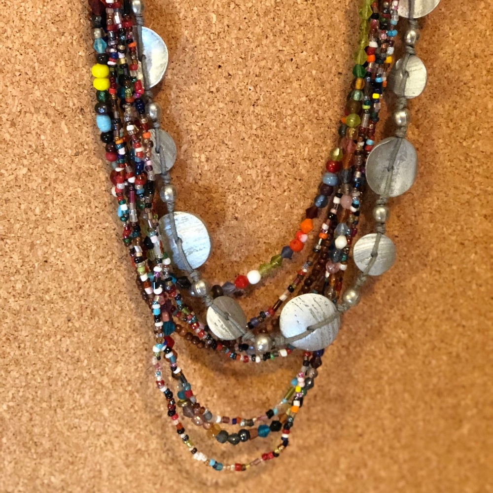 Multi Color Beaded Necklace