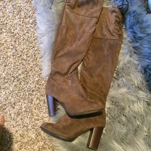 SUEDE THIGH BOOTS