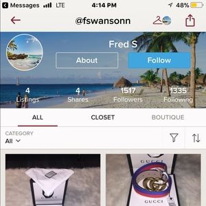 Gucci belts and Burberry belts