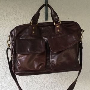 Like New Mens Fossil Work Bag