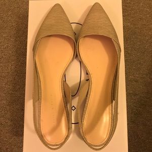 Charles & Keith Faux Snake Leather Flats