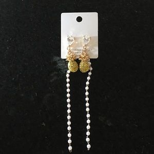 Pineapple and Pearl Earrings