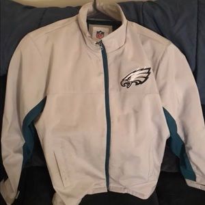 Tan and Blue Eagles Windbreaker