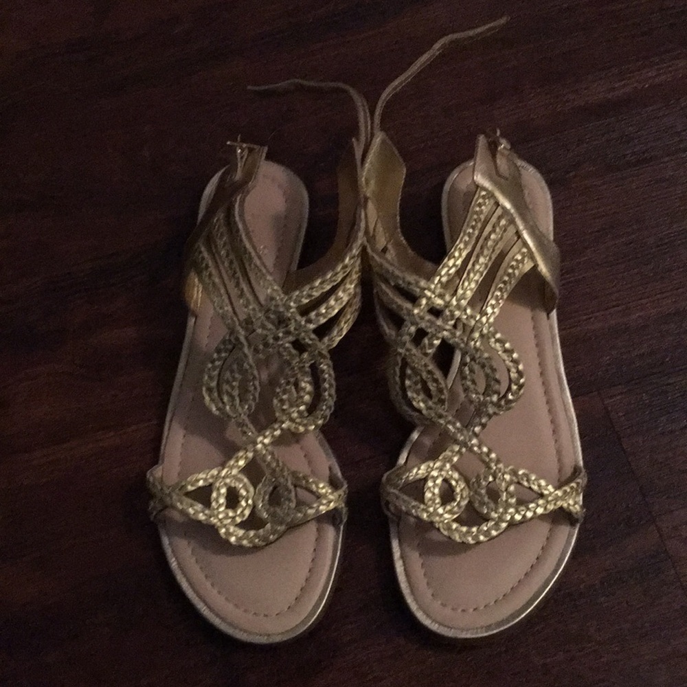 Kate Spade gold sandals