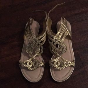 Kate Spade gold sandals