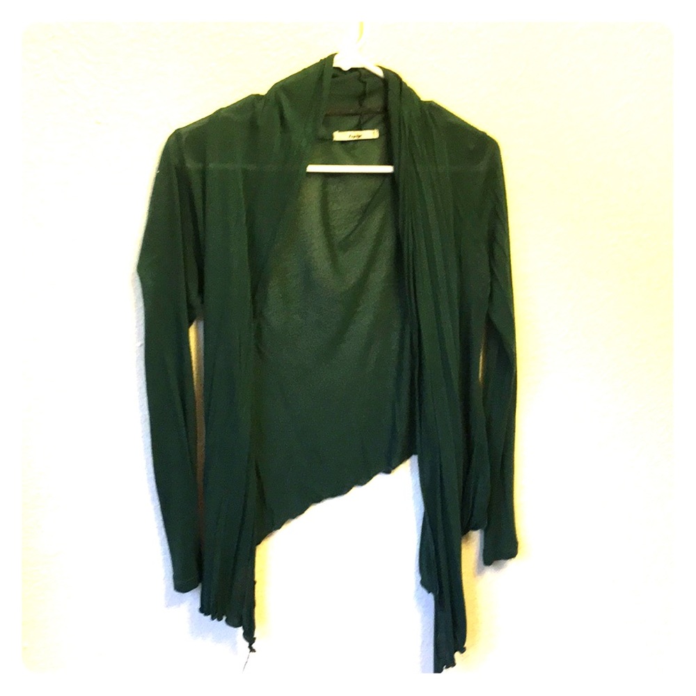 Green cardigan
