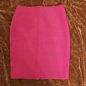 Women’s Ann Taylor Size 2 Hot Pink Polka Skirt