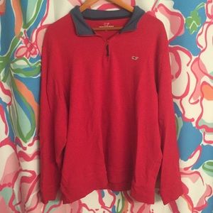 Vineyard Vines Red Quarter-zip