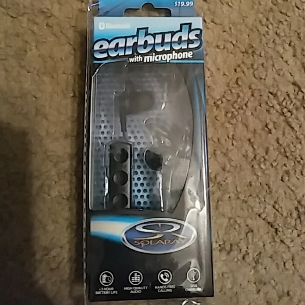 Solarray bluetooth earbuds