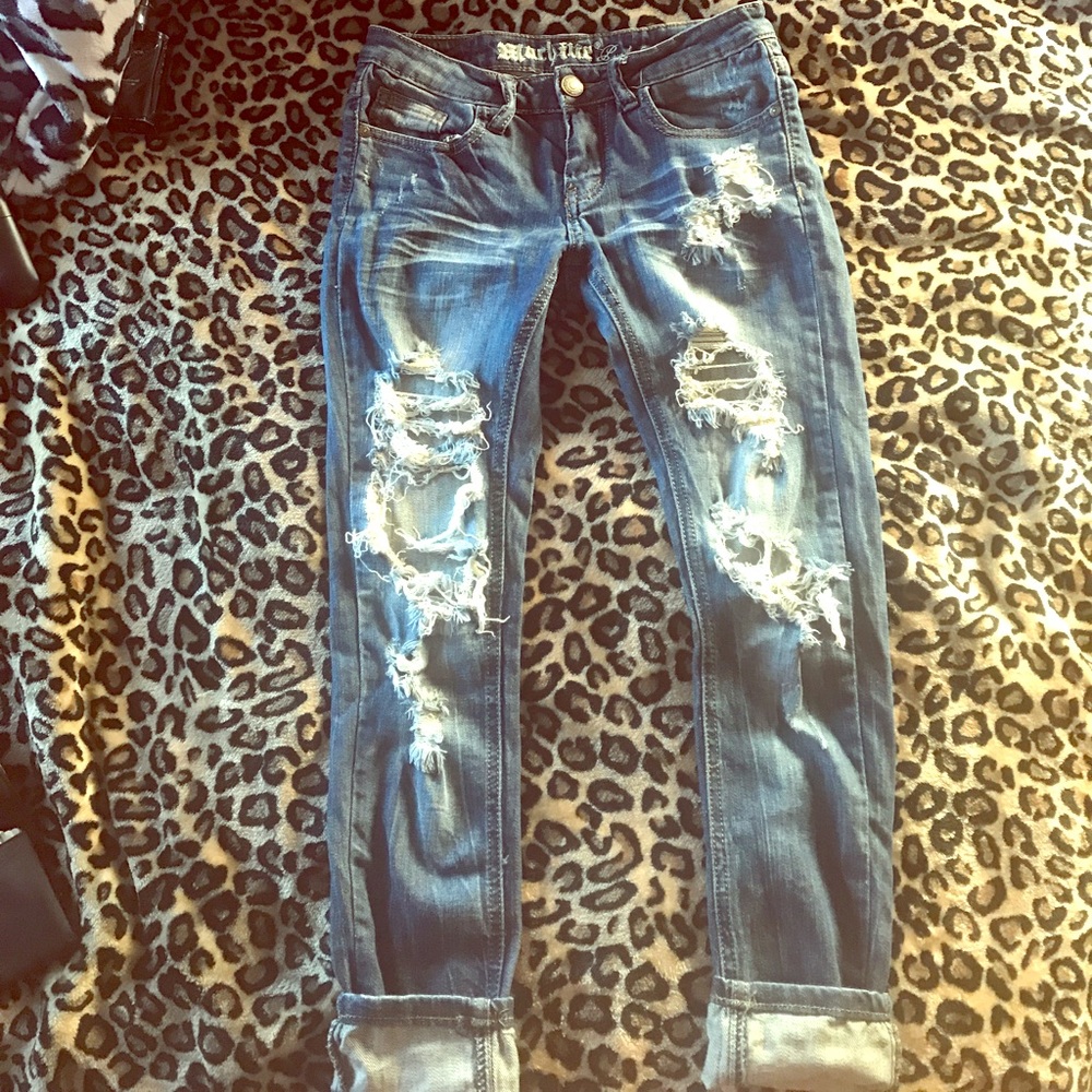 Machine Brand Distressed Jeans! Size 1
