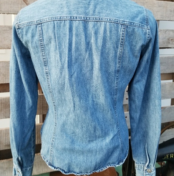 Aeropostale denim jean shirt - Picture 4 of 6