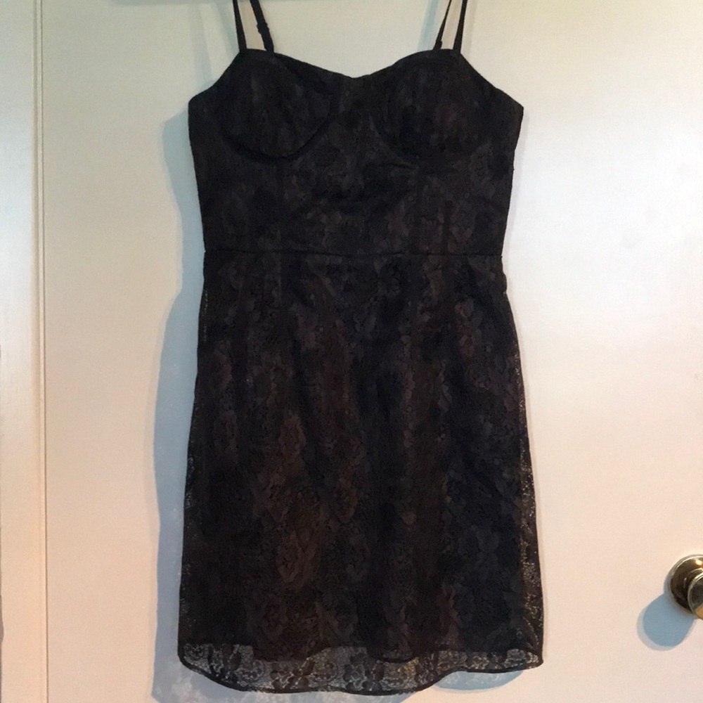 American Eagle Outfitters Lacy Black Dress