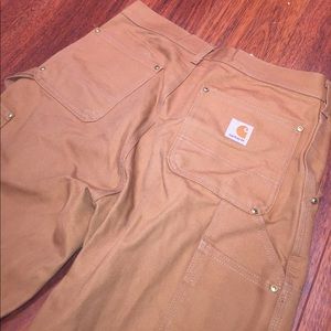 FIRM DUCK DOUBLE-FRONT WORK DUNGAREE PANTS 30 x 34