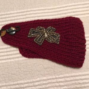 Jeweled knit ear warmer NWT