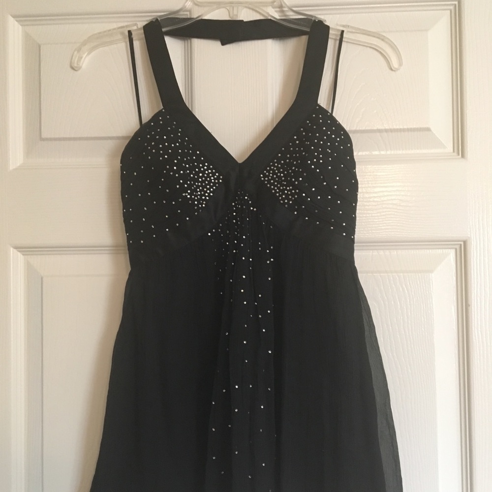 Express rhinestone halter