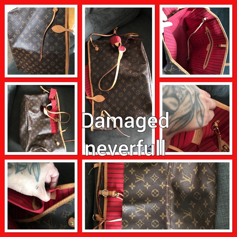 Damaged neverfull 100% authentic