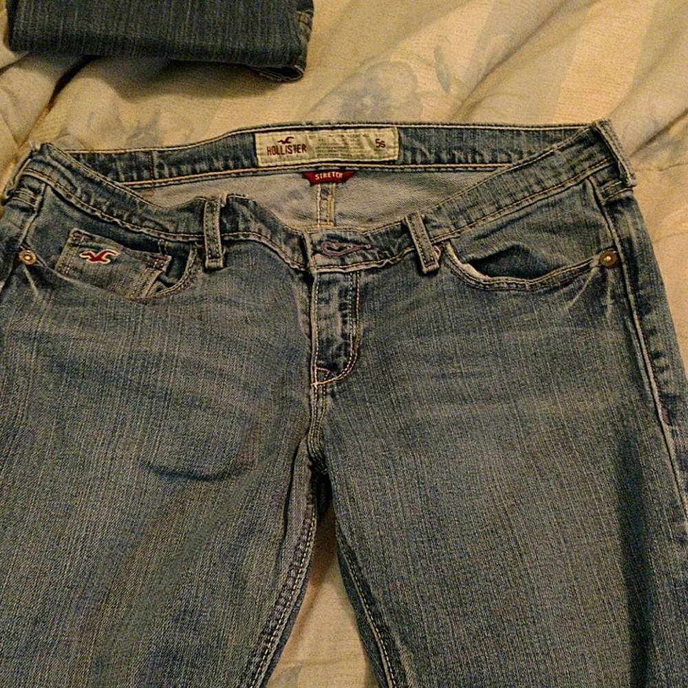 Hollister blu jrans