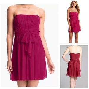 NWT Red Strapless Party Dress