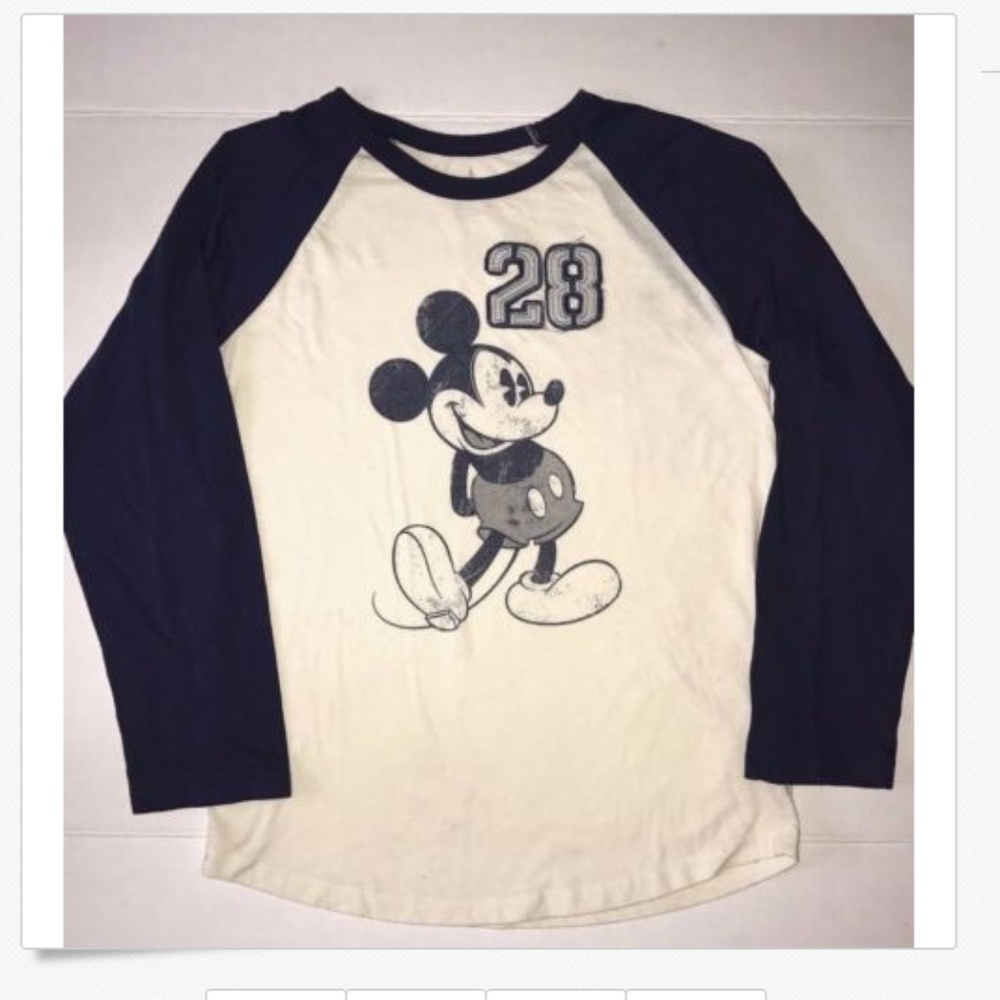 Disney Parks Mickey Mouse Raglan 3/4 T-shirt