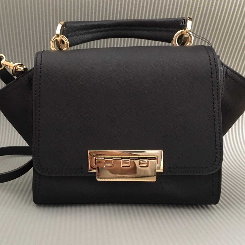 NWT Black Zac Posen Eartha Sft Mini Top Handle