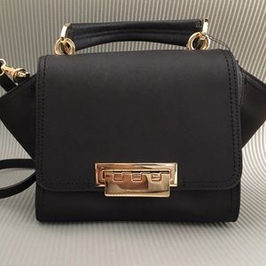 NWT Black Zac Posen Eartha Sft Mini Top Handle