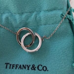 Tiffany interlocking rings necklace