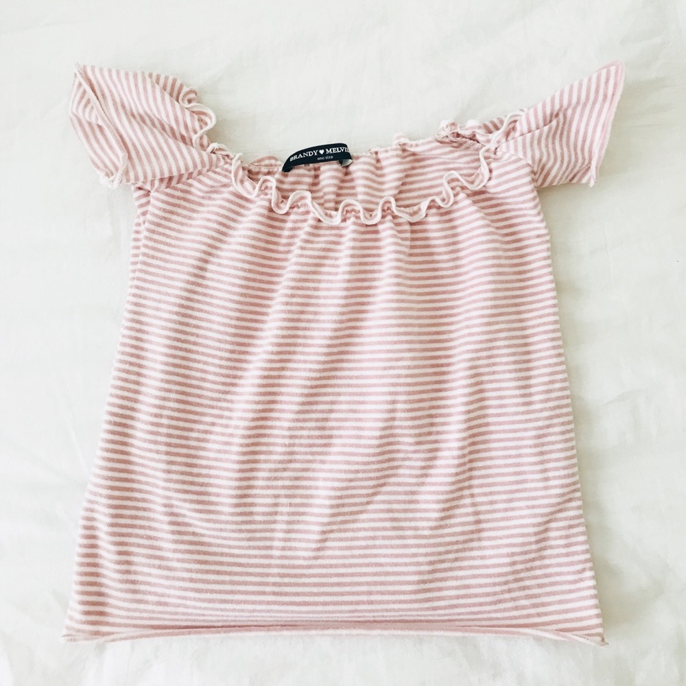 Brandy Melville Frilly Top