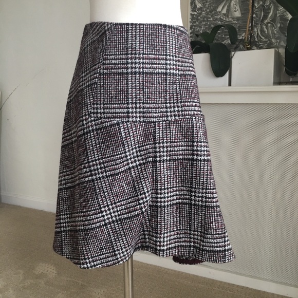 CARVEN Prince Of Wales Plaid Mini Skirt, Sz 4 - Picture 3 of 6