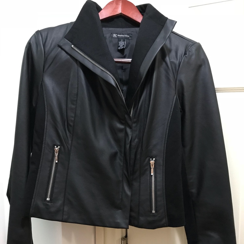 INC International Concepts Faux Leather Jacket