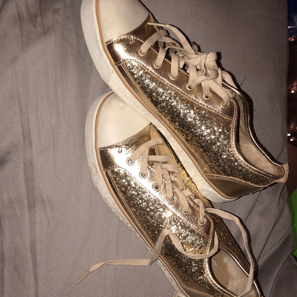 gold glitter ugg shoes