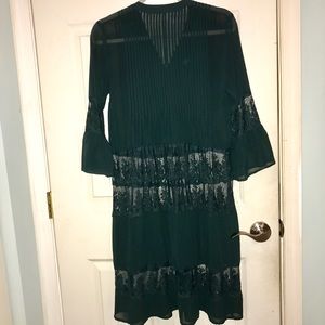 boho lace dress with slip