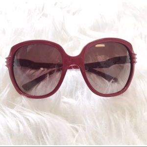 Vintage Christian Dior ZERLINE Red Sunglasses