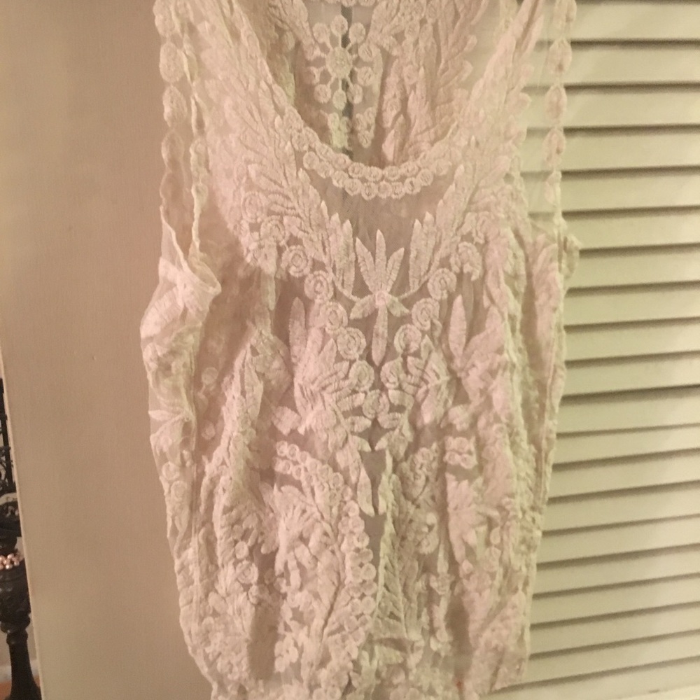 White lace top