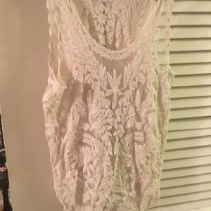 White lace top