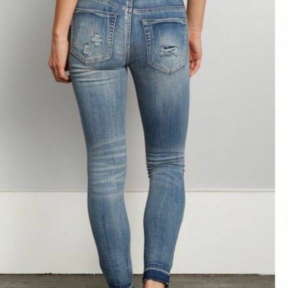 NWT distress released hem jegging - Picture 2 of 3