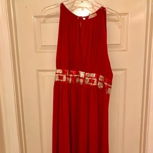 Never Worn Red Cocktail Dress 36 inches