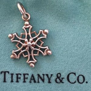 Tiffany silver snowflake charm