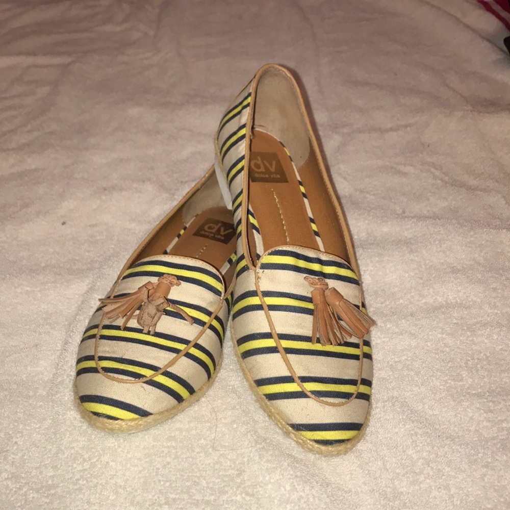 Dolce Vita Striped Loafers/Smoking Slippers