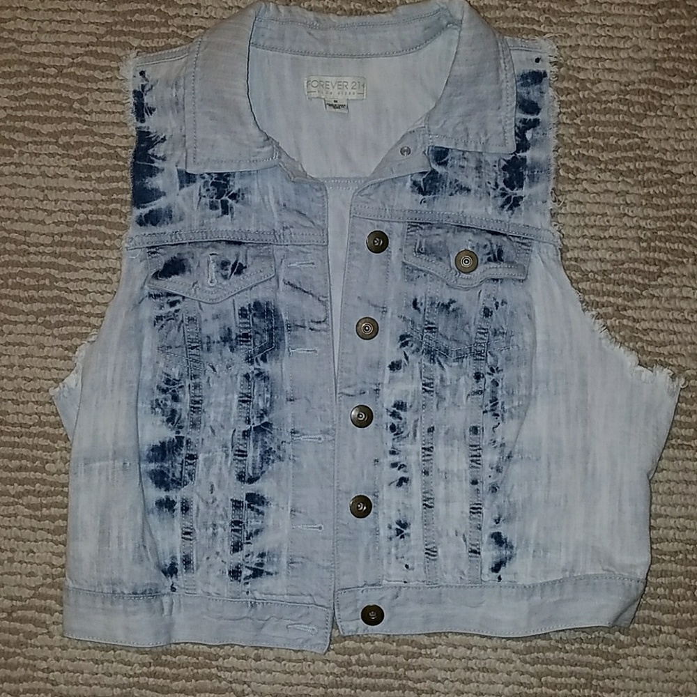 Light Washed Denim Vest